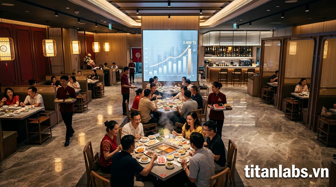 Haidilao Việt Nam: Doanh thu 2.400 tỷ đồng năm 2025