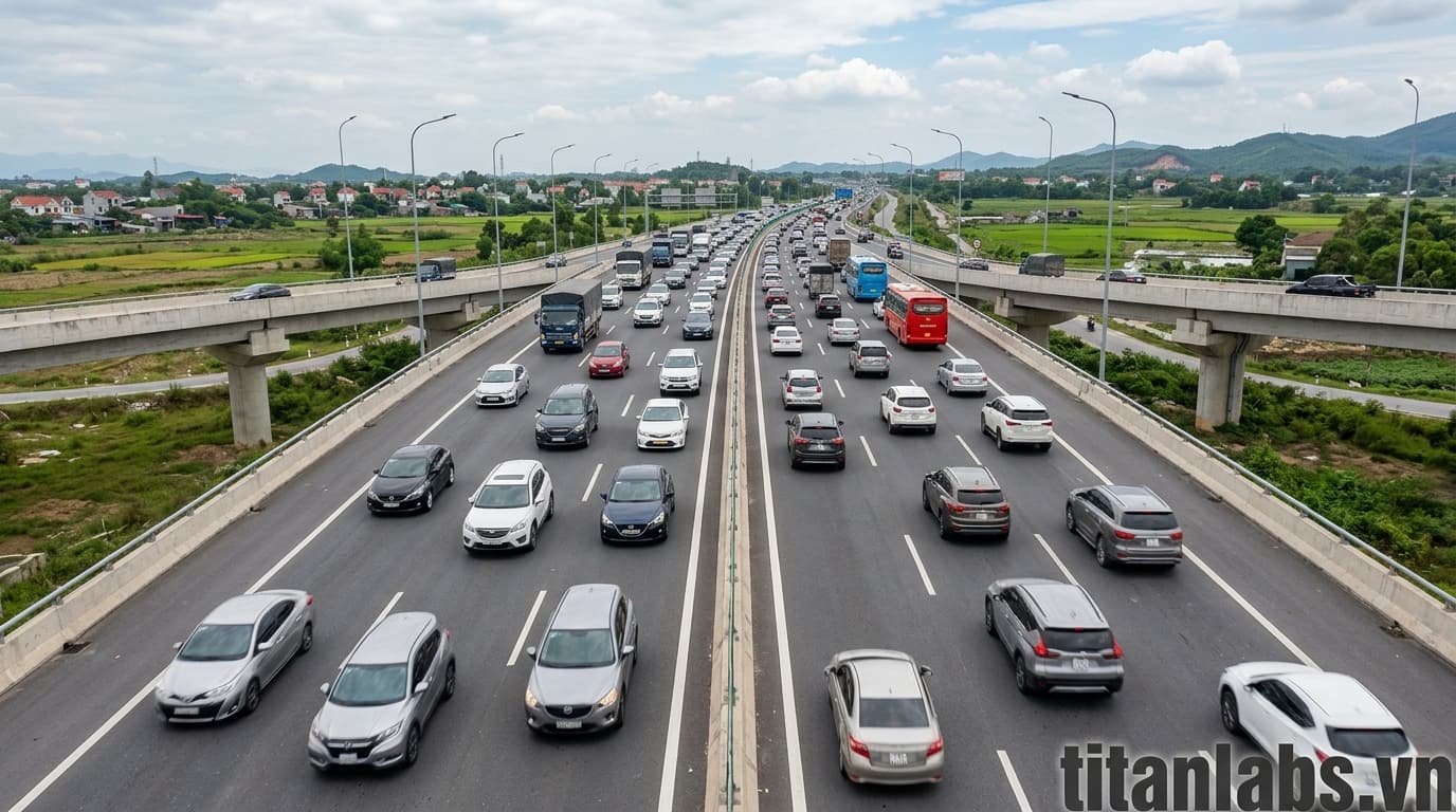 Lượng xe cao tốc Bắc - Nam tăng gần 60% ngày đầu nghỉ lễ