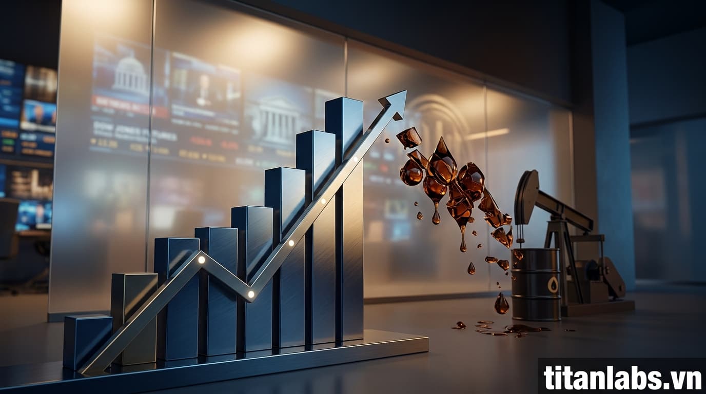Dow Jones Futures tăng, giá dầu giảm trước quyết định của Fed