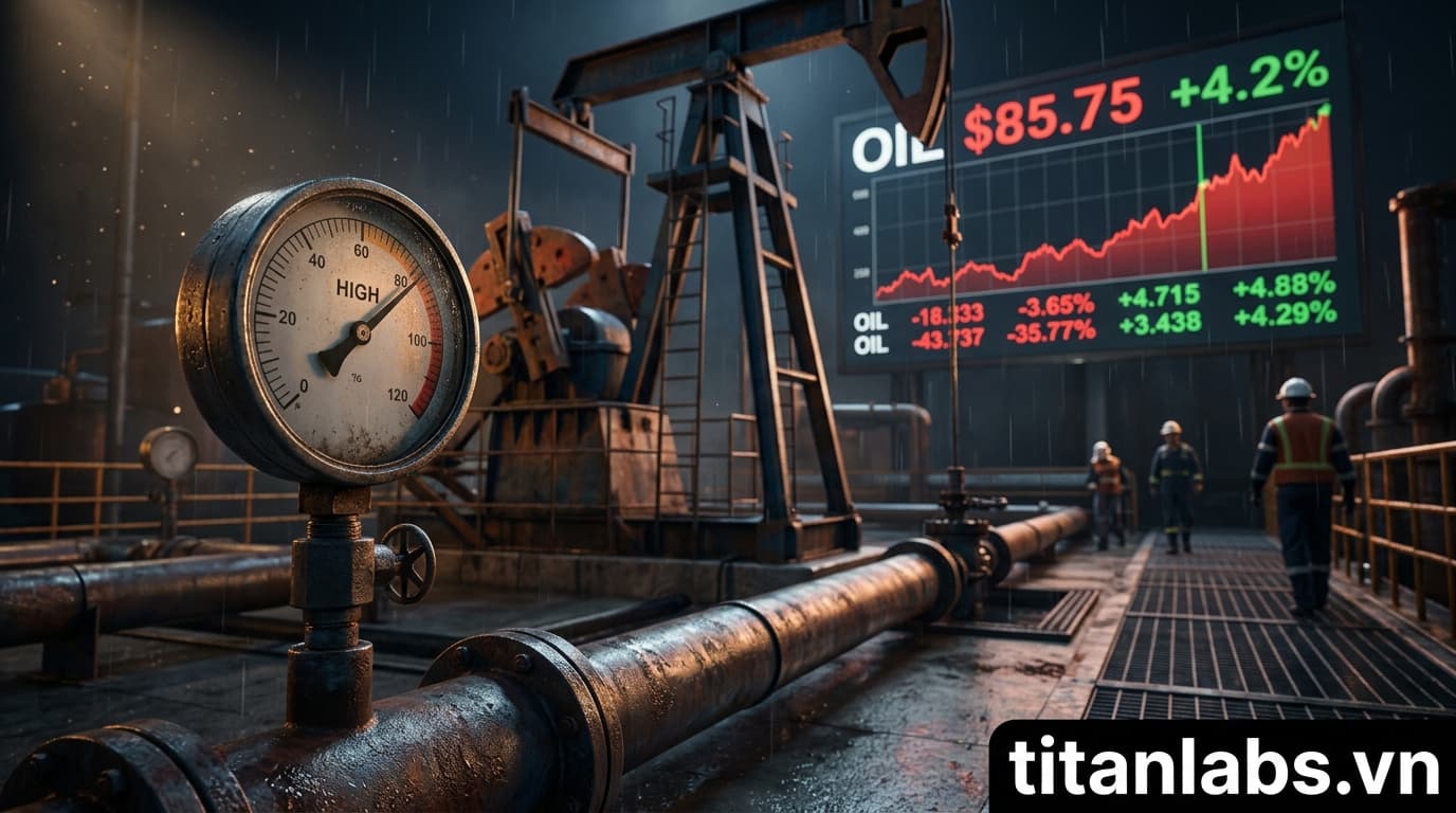 Giá dầu tăng do căng thẳng Mỹ-Iran tiếp diễn