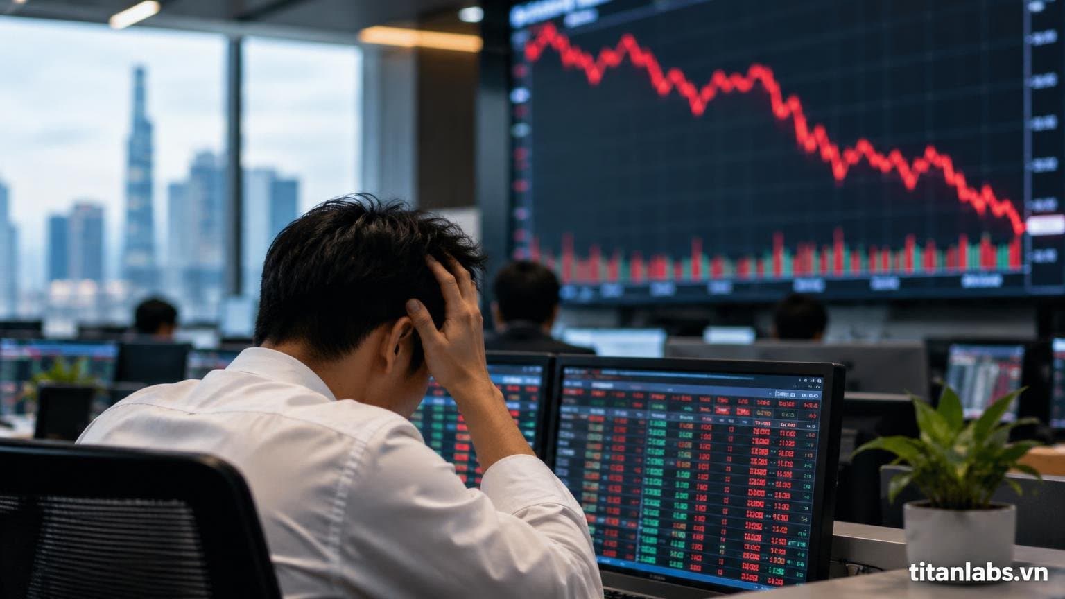 Cổ phiếu NVB giảm sàn, VN-Index tiếp tục giằng co