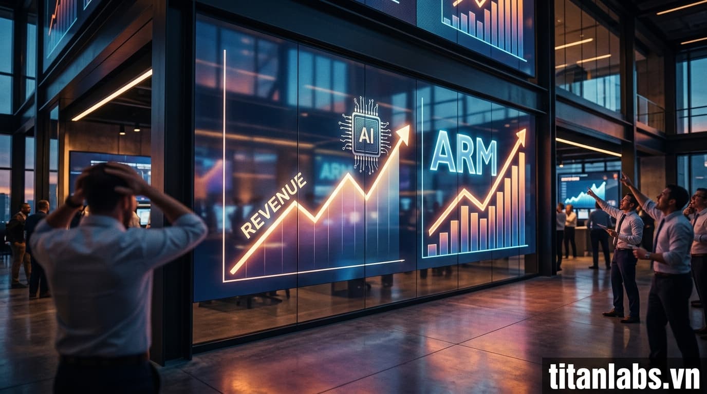 Cổ phiếu Arm tăng nhờ dự báo doanh thu chip AI tăng vọt