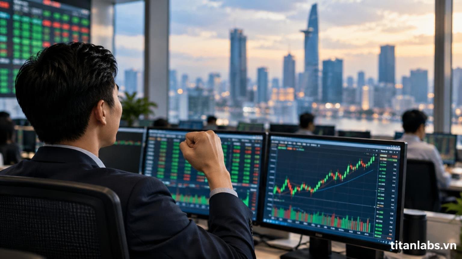 VN-Index tăng gần 22 điểm nhờ lực đỡ từ nhóm blue-chips