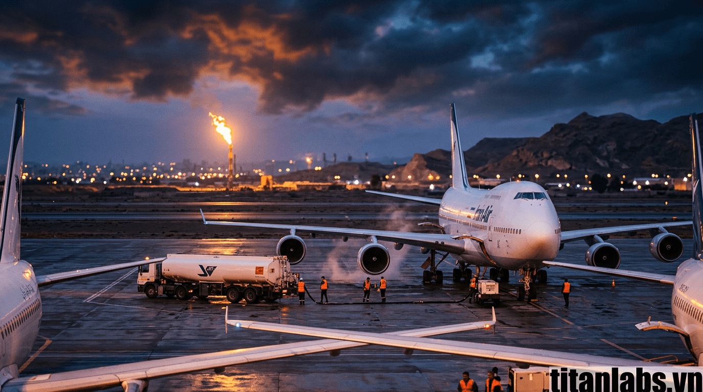 Giá nhiên liệu máy bay tăng vọt do xung đột tại Iran