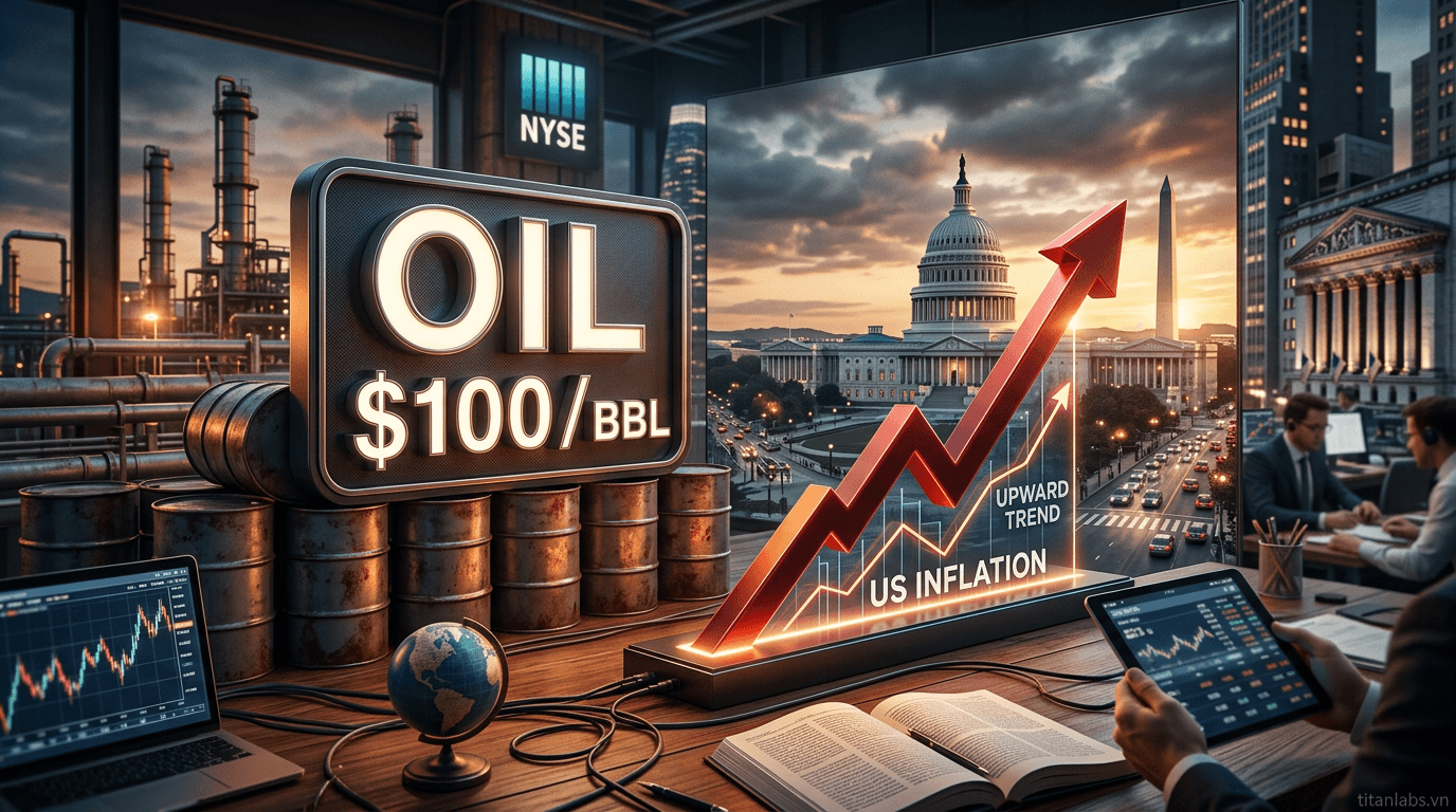 Dầu 100 USD/thùng có thể đẩy lạm phát Mỹ tăng