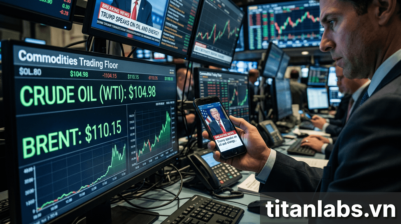 Giá dầu tăng vọt gần 105 USD/thùng: Ông Trump phát ngôn gây sốc
