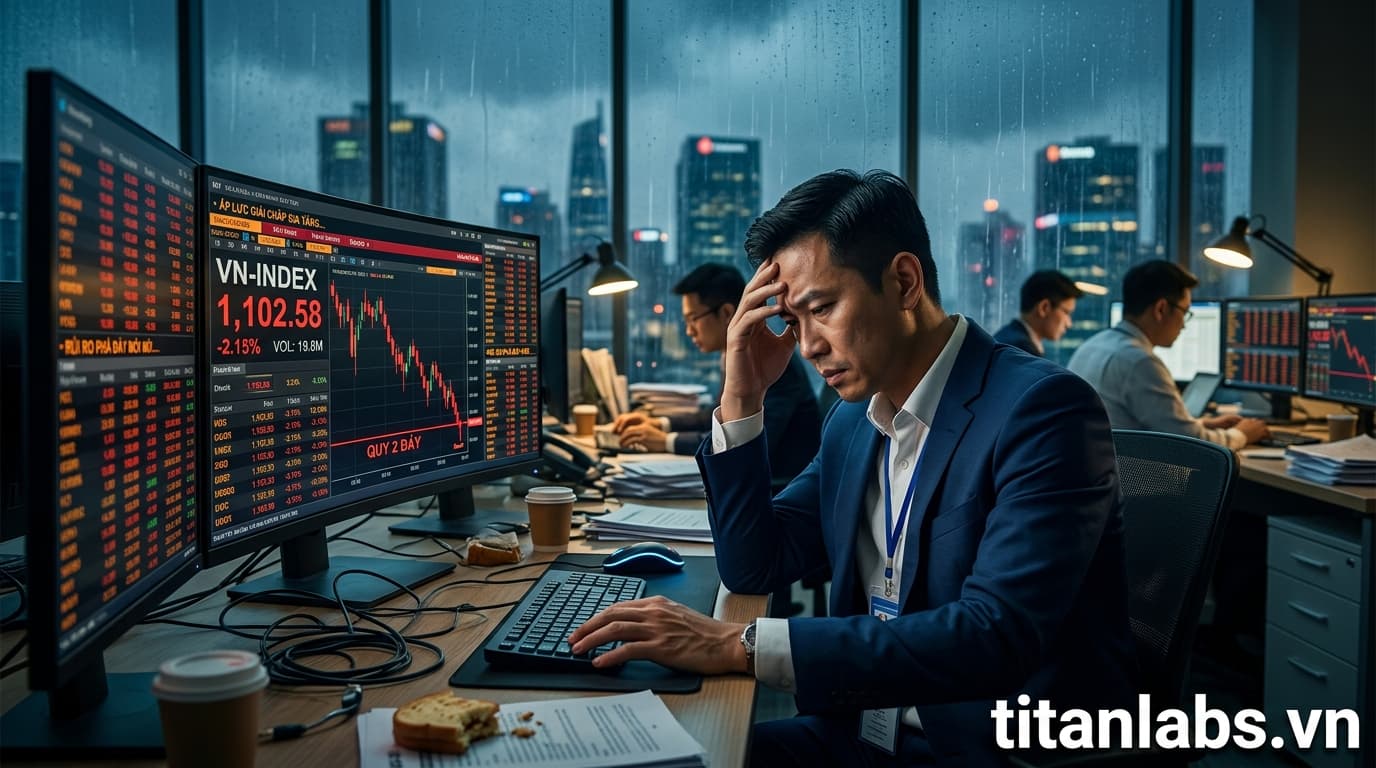 VN-Index: Áp lực giải chấp và rủi ro "phá đáy" mới