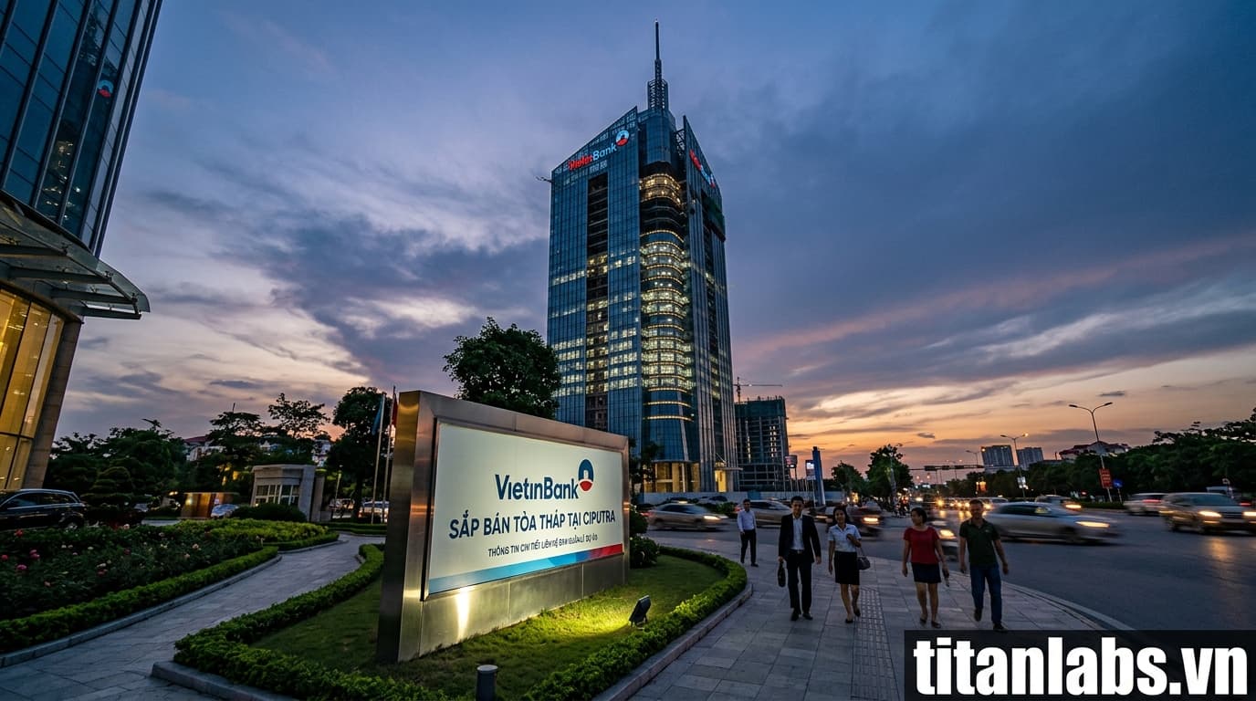 VietinBank sắp bán tòa tháp tại Ciputra