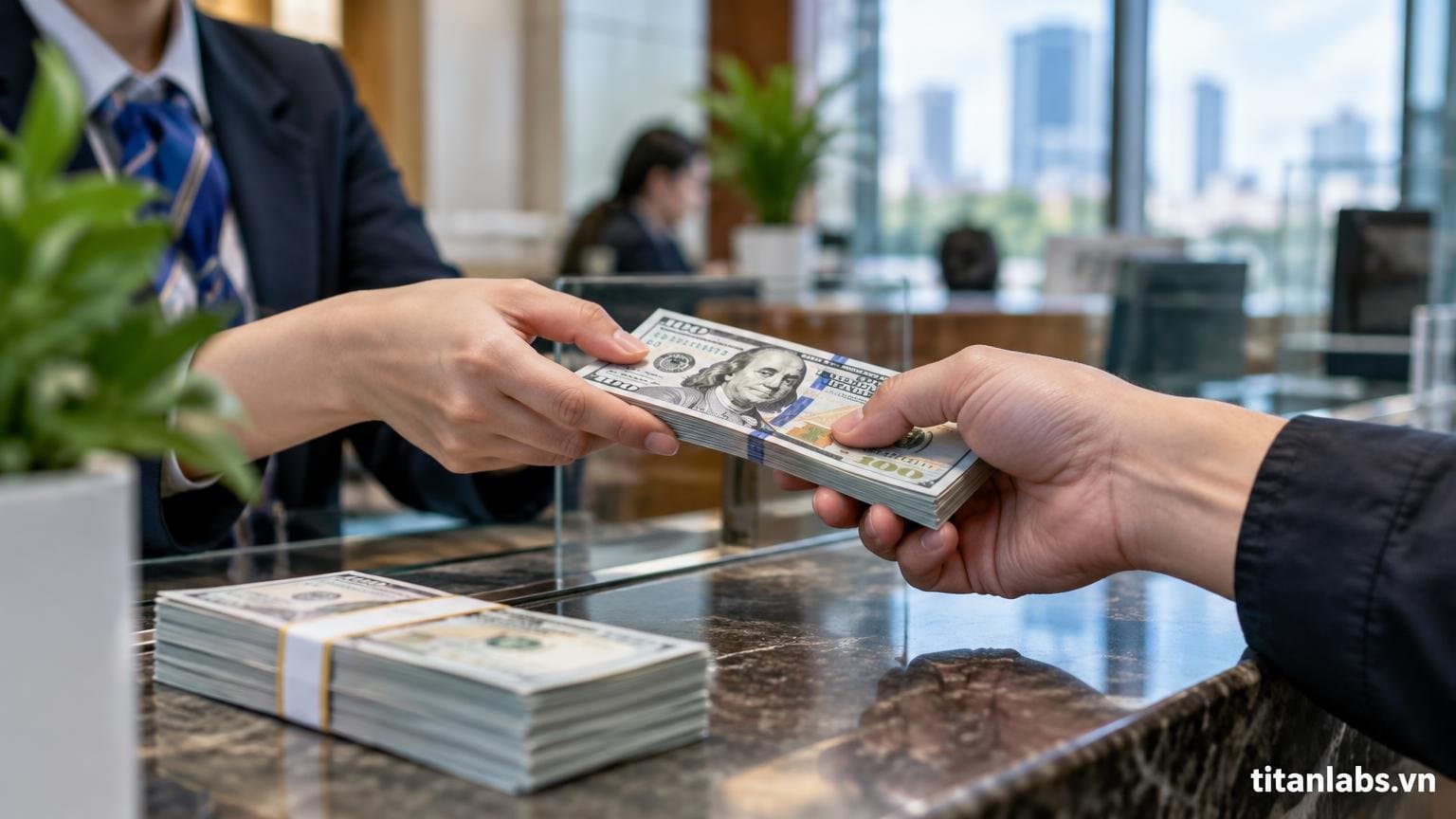 Giá USD ngân hàng hạ nhiệt về sát mốc 26.000 đồng