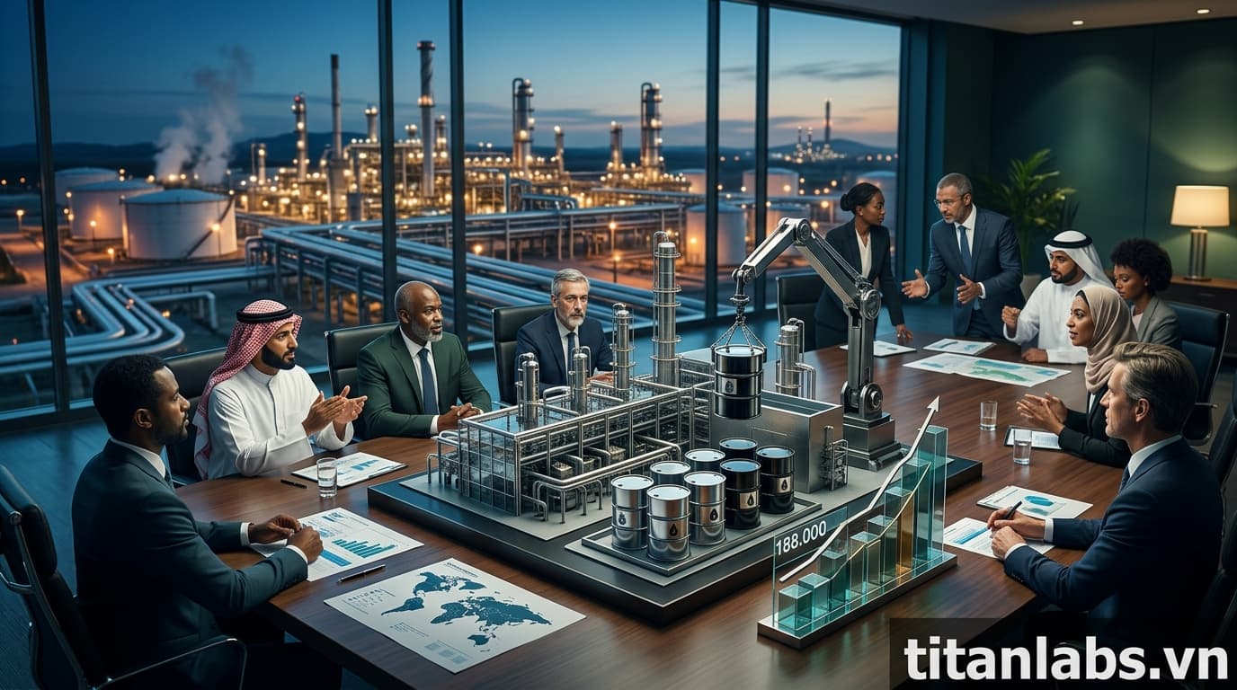 OPEC+ đạt thỏa thuận tăng sản lượng dầu 188.000 thùng/ngày