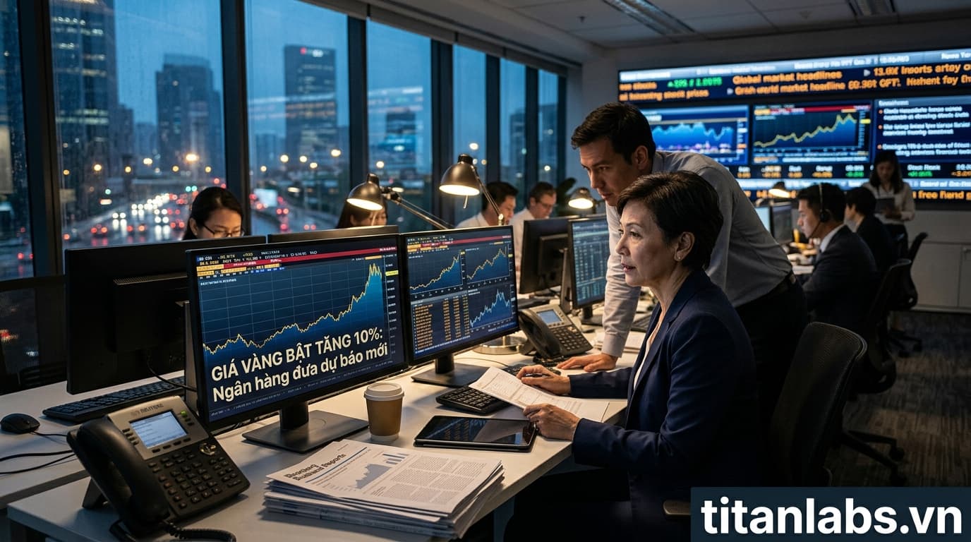 Giá vàng bật tăng 10%: Ngân hàng đưa dự báo mới