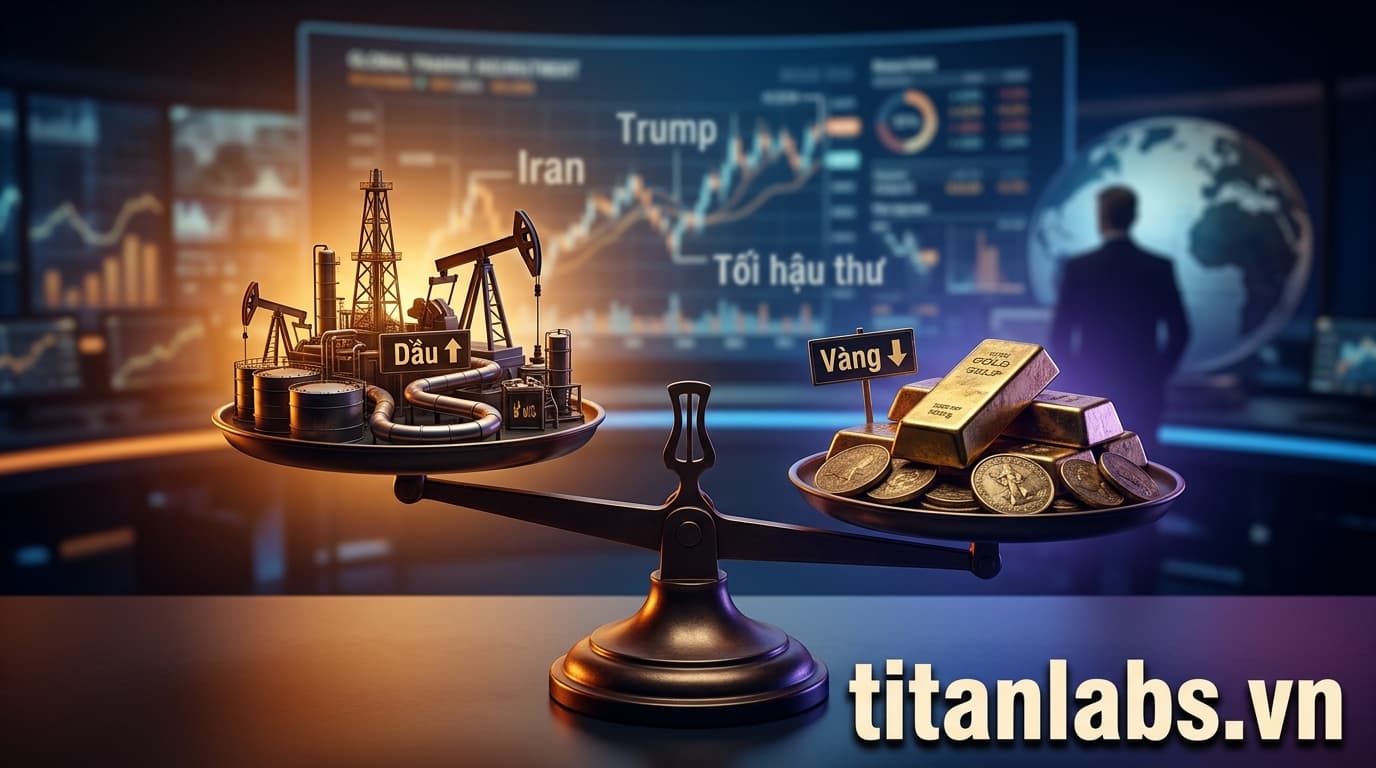 Dầu tăng, vàng giảm vì tối hậu thư của Trump với Iran