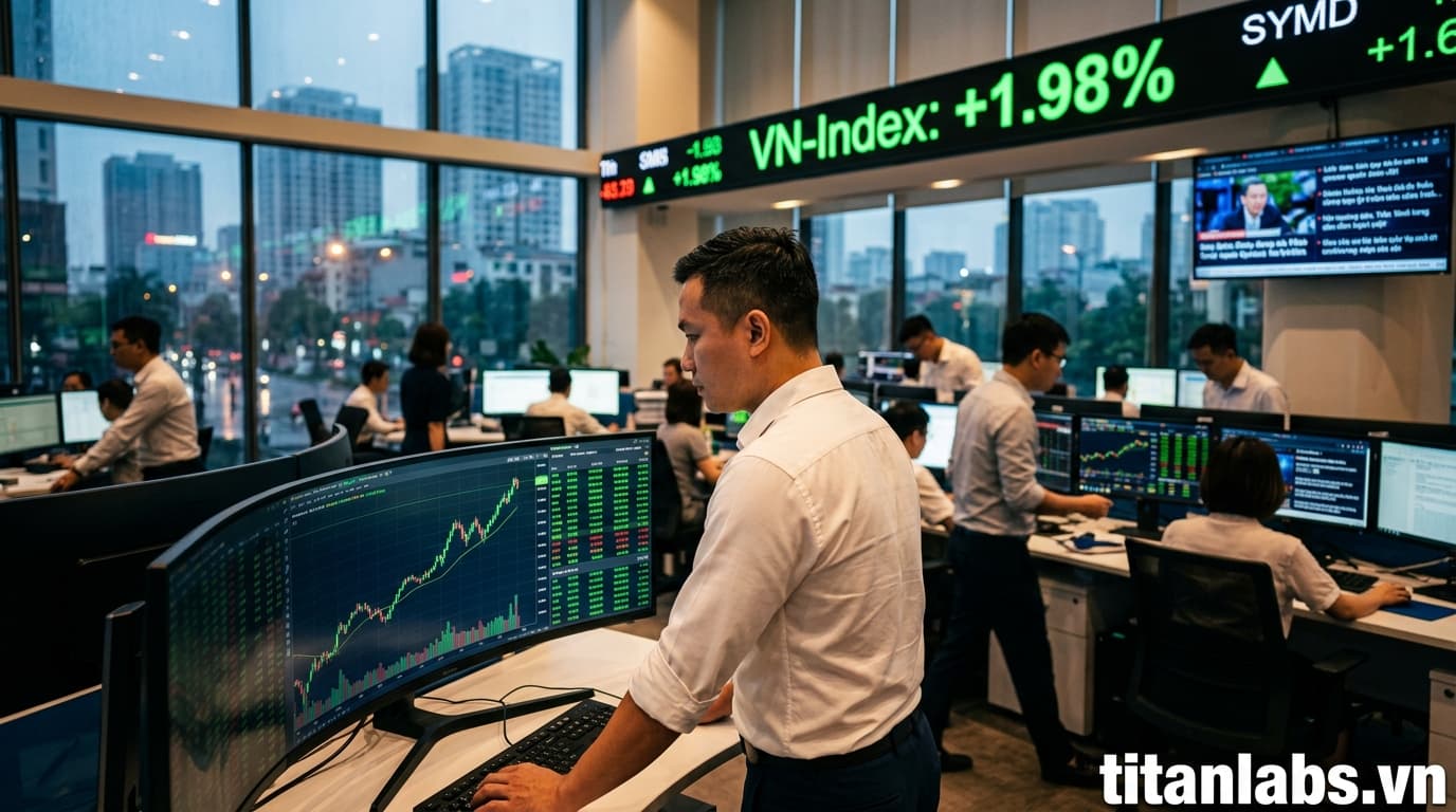 VN-Index bùng nổ 1,98%, thuộc top mạnh nhất châu Á