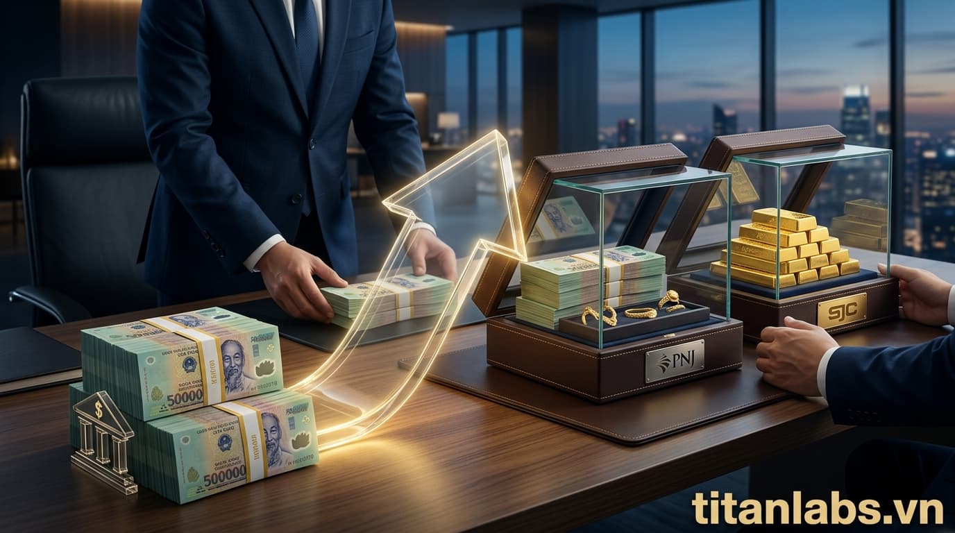 Ngân hàng rót hơn 2.900 tỷ đồng cho PNJ và SJC vay