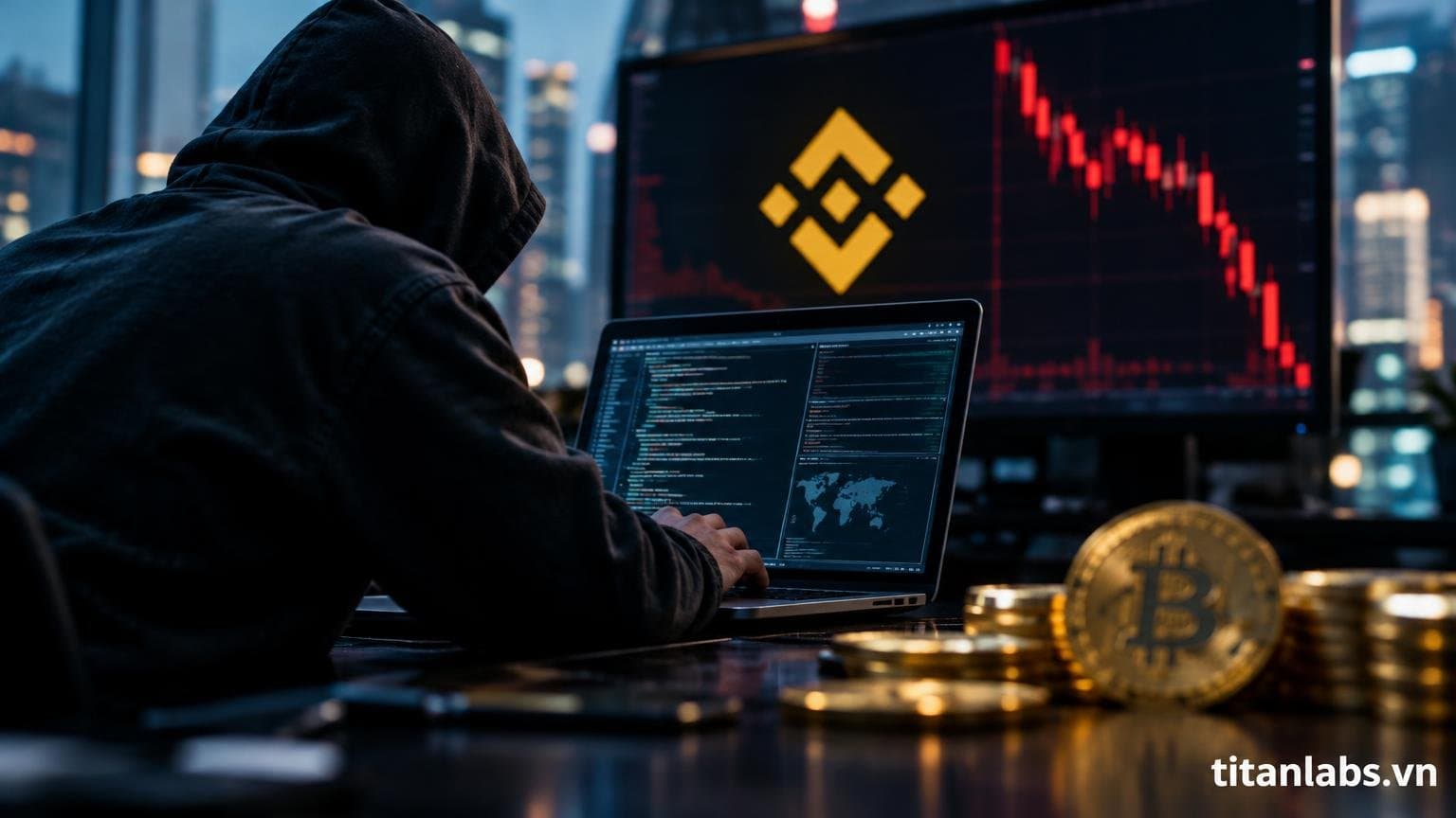 Binance bị hack gần 6 tỷ USD, Bitcoin lao dốc