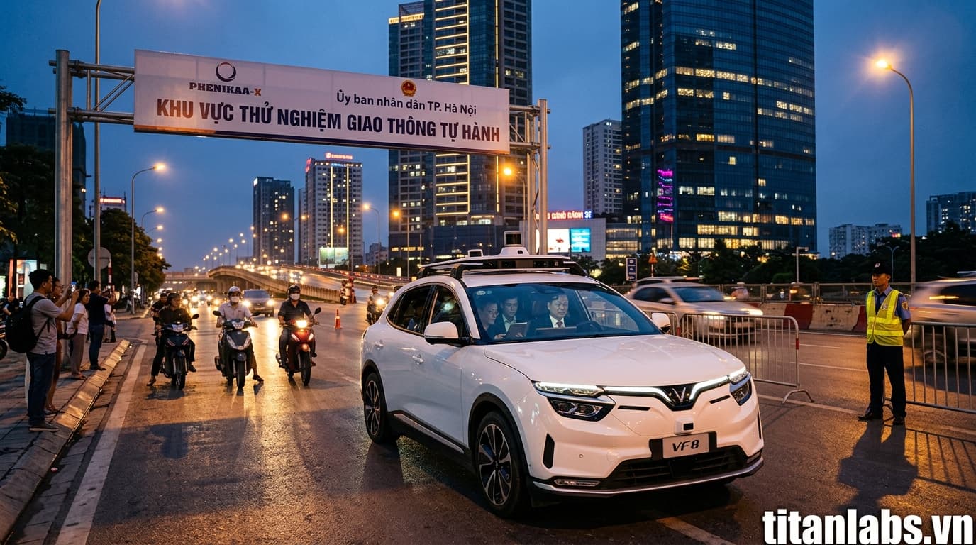Hà Nội cho phép Phenikaa-X thử nghiệm giao thông tự hành