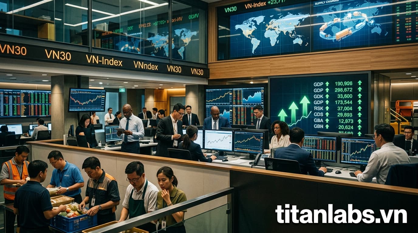 Chi tiêu AI đẩy GDP và Chứng khoán, lương thực tế giảm
