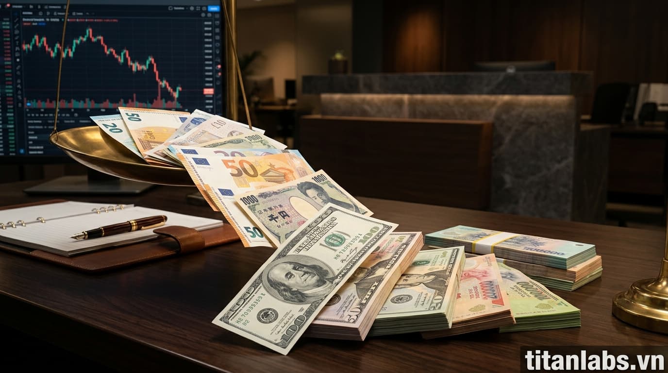Giá USD và ngoại tệ đồng loạt giảm tại ngân hàng Việt Nam