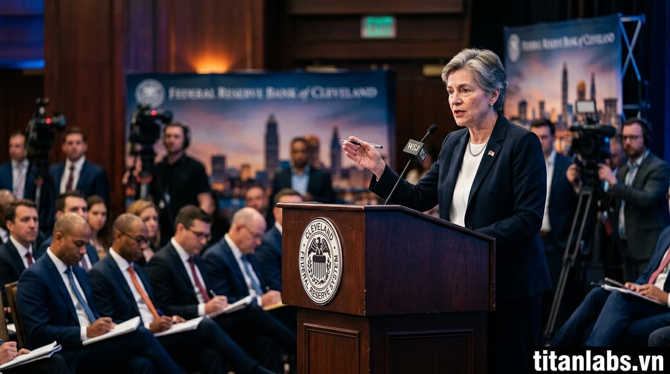 Chủ tịch Fed Cleveland kêu gọi tăng lãi suất