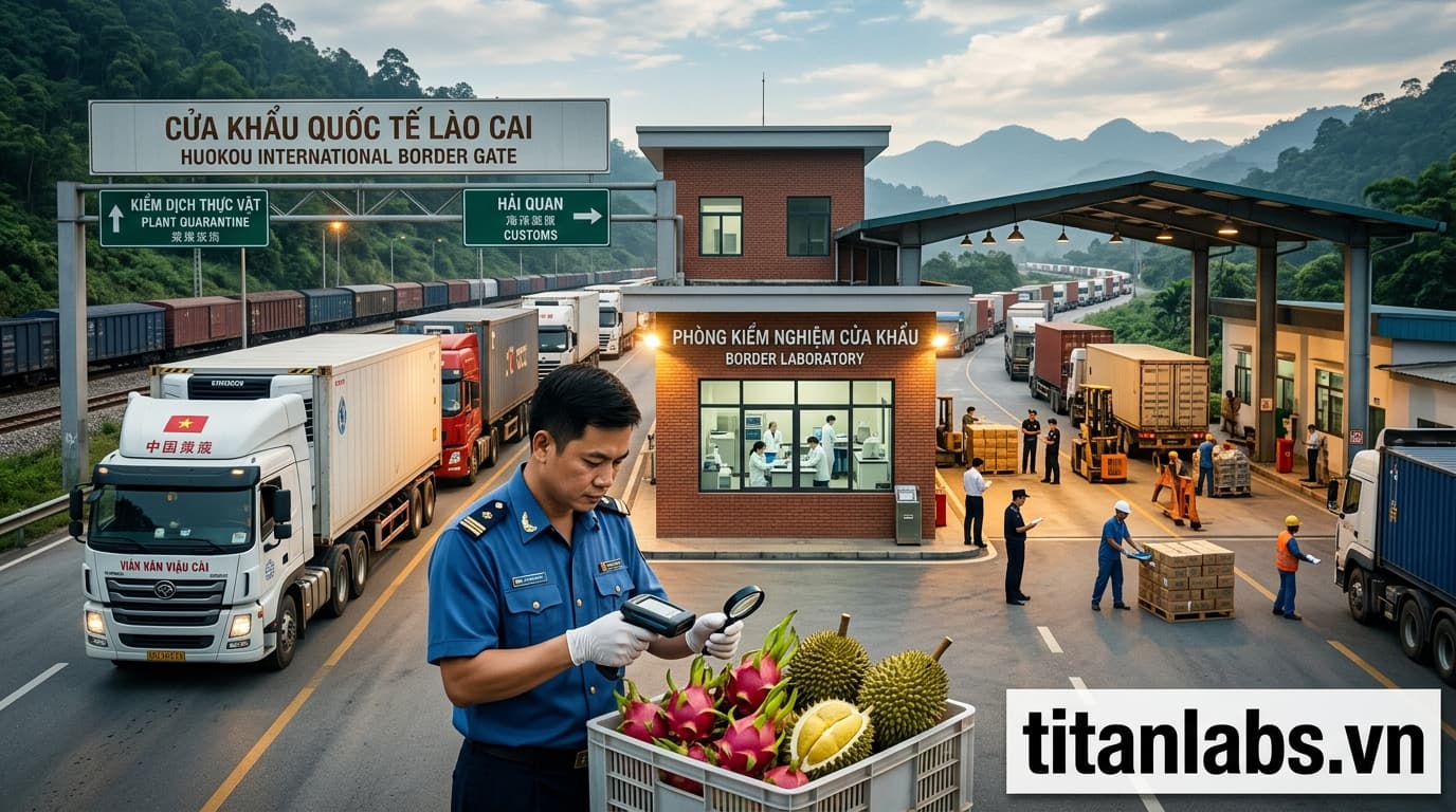 Phòng kiểm nghiệm cửa khẩu hỗ trợ nông sản sang Trung Quốc
