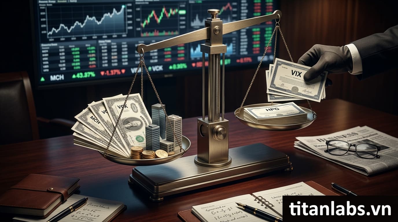 VNM ETF cơ cấu danh mục Q1: Mua MCH, VCK, VPX; Bán VIX, HPG