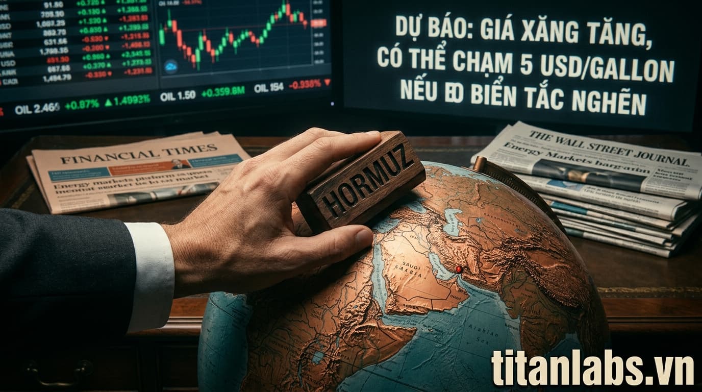 Giá xăng có thể chạm 5 USD/gallon nếu Hormuz tắc nghẽn