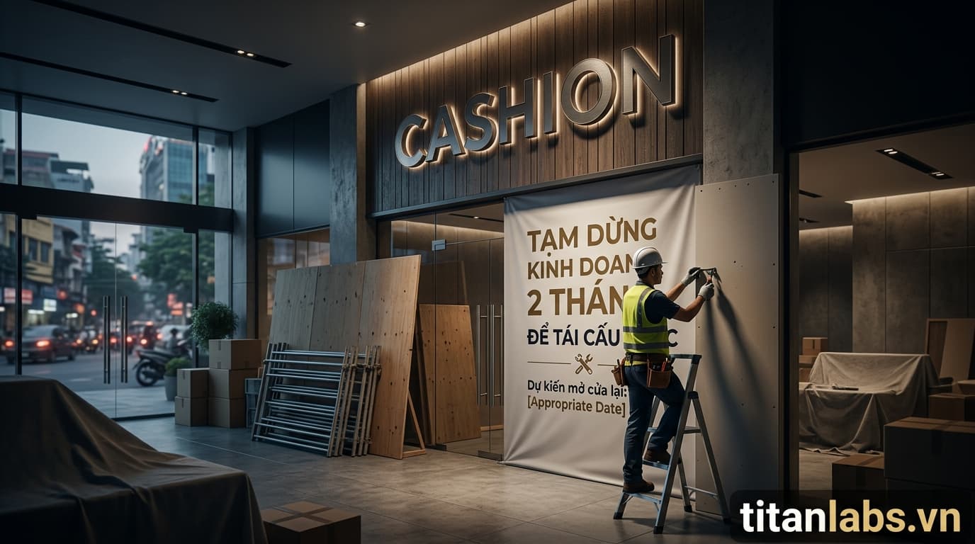Cashion tạm dừng kinh doanh 2 tháng để tái cấu trúc