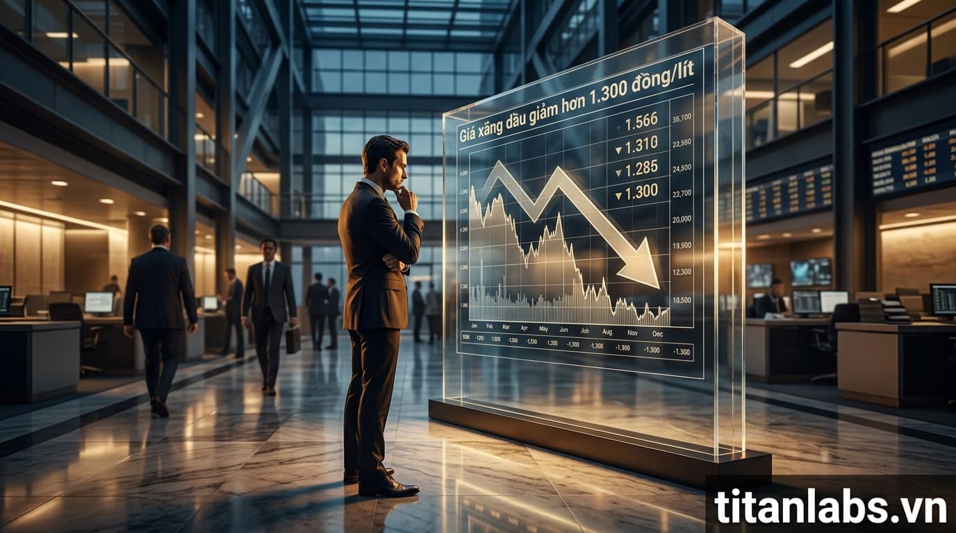 Giá xăng dầu giảm hơn 1.300 đồng/lít từ 28/5