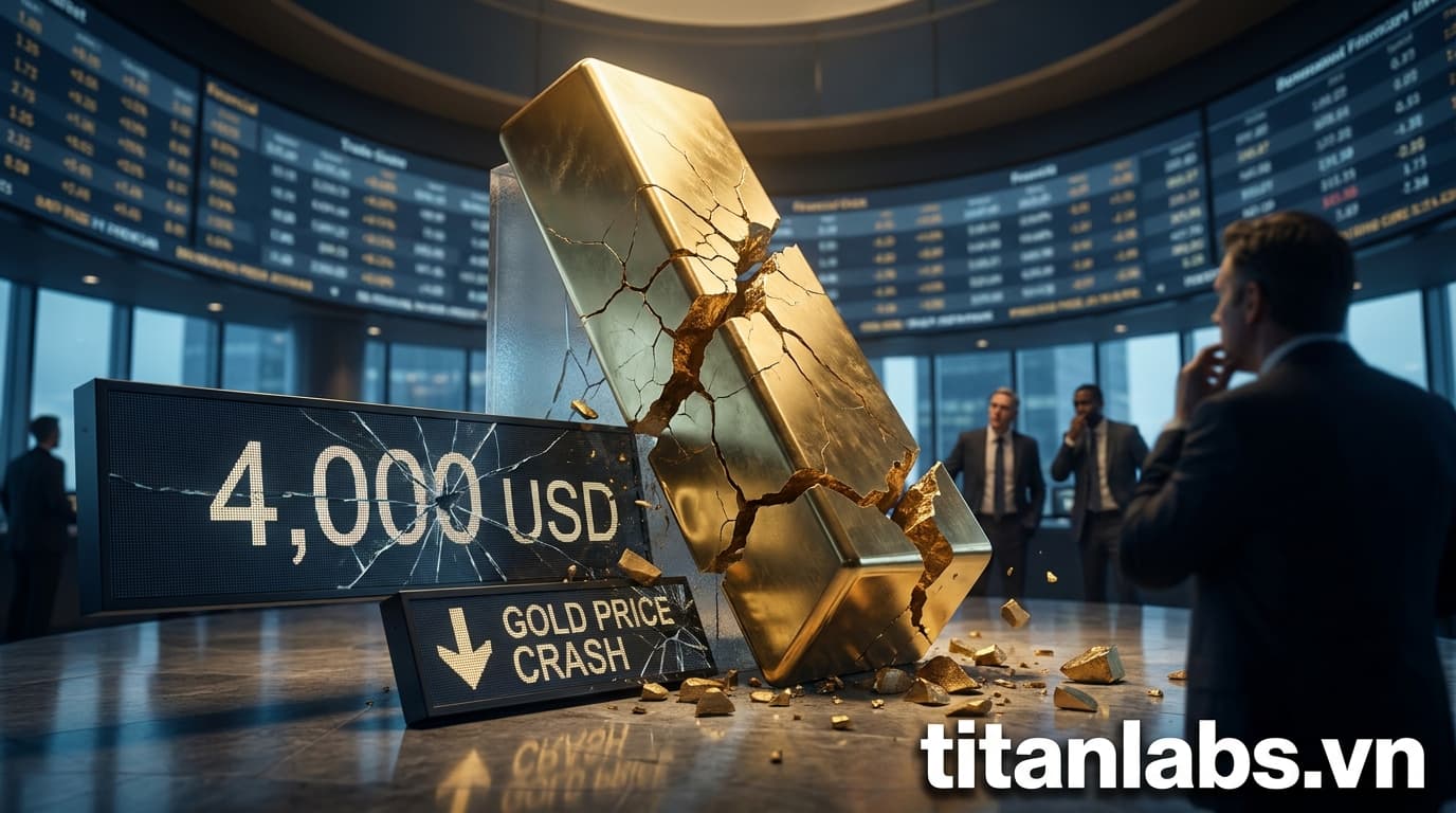 Giá vàng giảm mạnh, liệu có thủng mốc 4.000 USD?