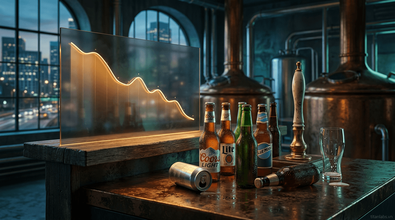Molson Coors dự kiến lợi nhuận 2026 giảm mạnh