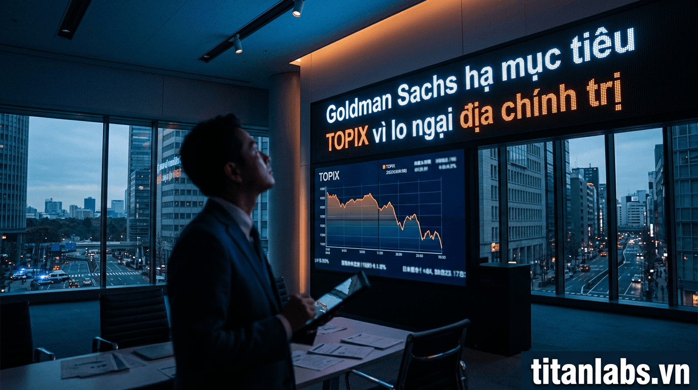 Goldman Sachs hạ mục tiêu TOPIX vì lo ngại địa chính trị