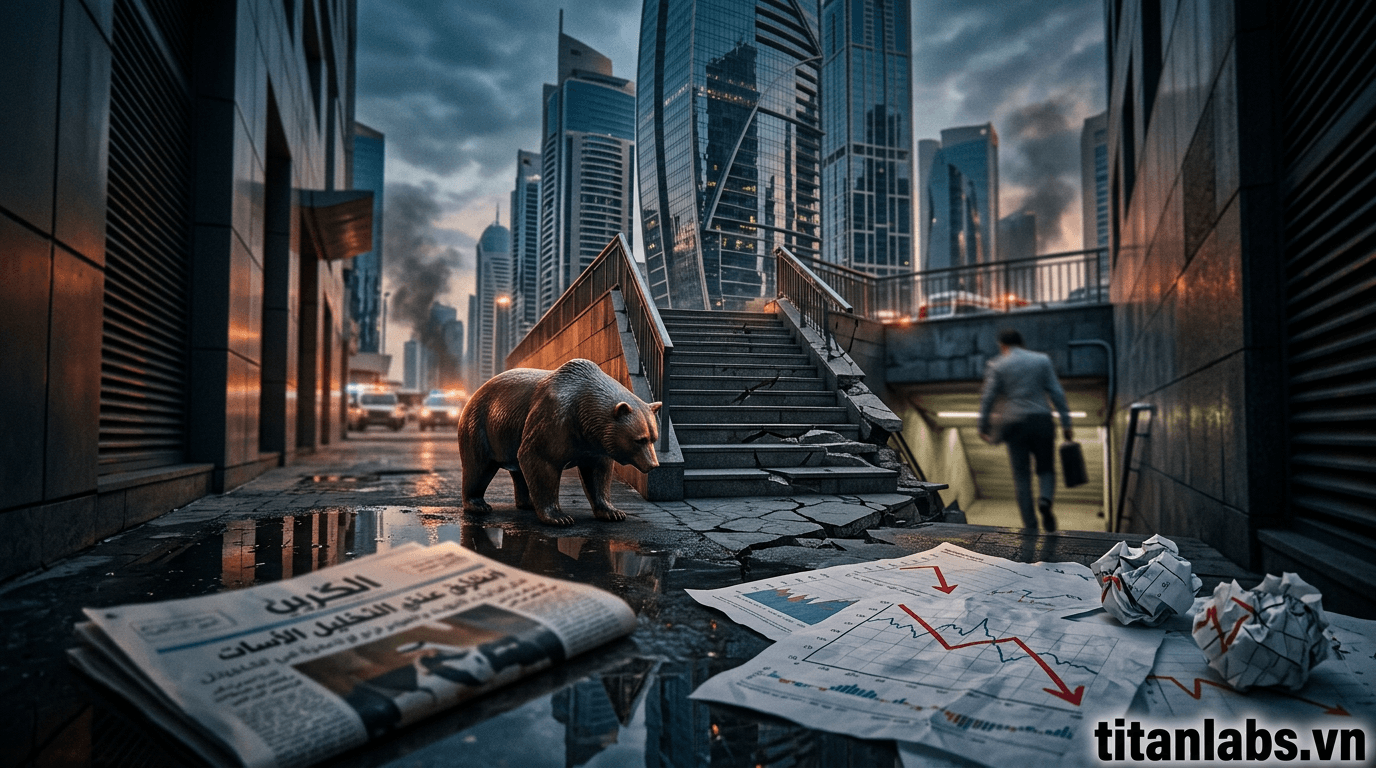 Chứng khoán Dubai rơi vào thị trường gấu do xung đột