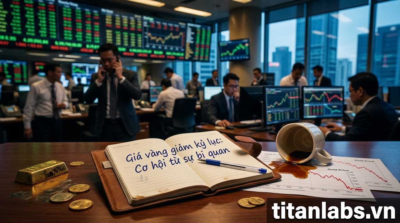Giá vàng giảm kỷ lục: Cơ hội từ sự bi quan
