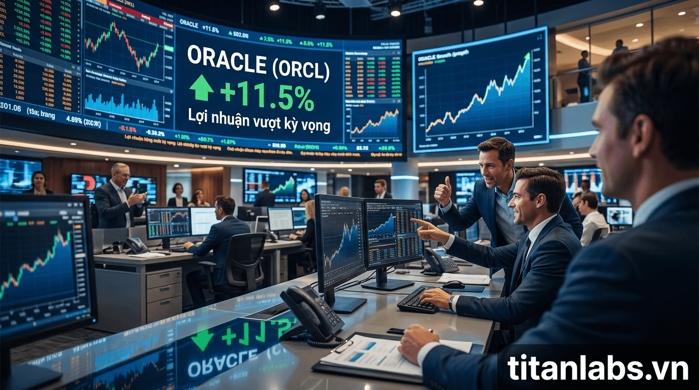 Oracle vượt kỳ vọng lợi nhuận, cổ phiếu tăng vọt