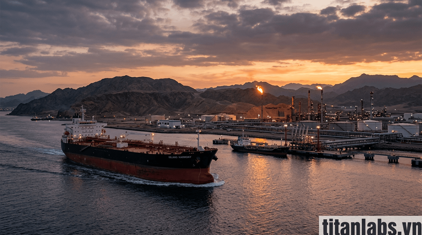 Dầu Iran vẫn chảy qua Hormuz bất chấp láng giềng ngưng xuất