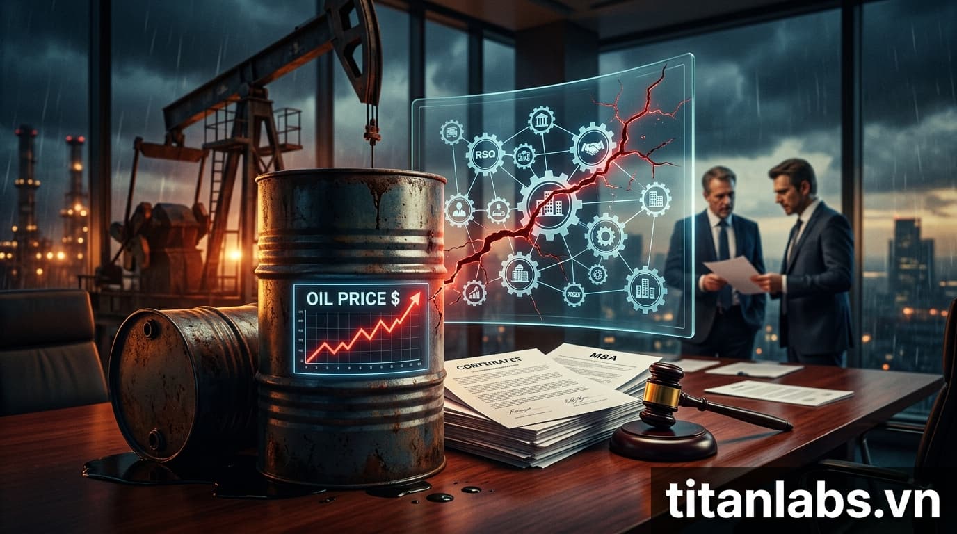 Chi phí dầu tăng cao có thể làm chậm M&A