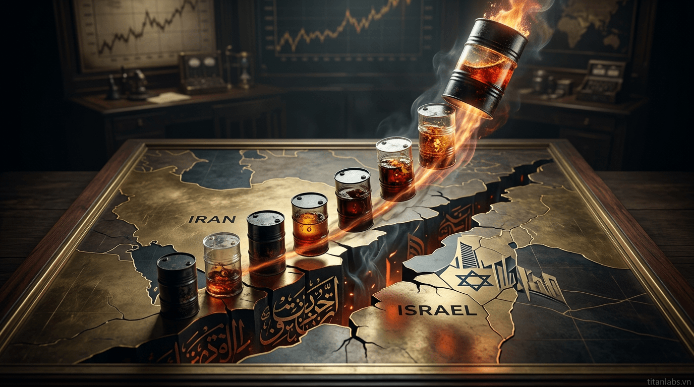 Giá dầu tăng vọt do căng thẳng Iran-Israel