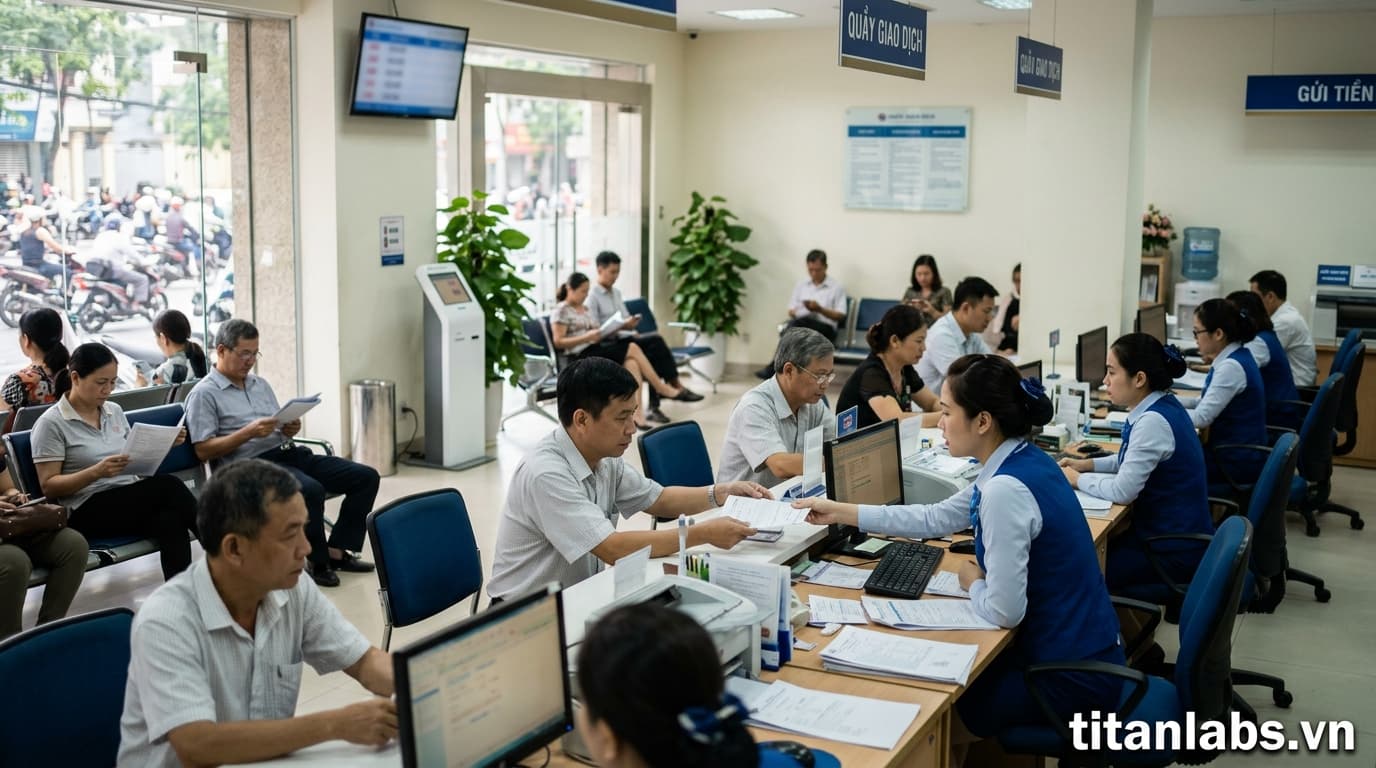 Lãi suất ngân hàng kỳ hạn dài tăng mạnh lên gần 8%/năm