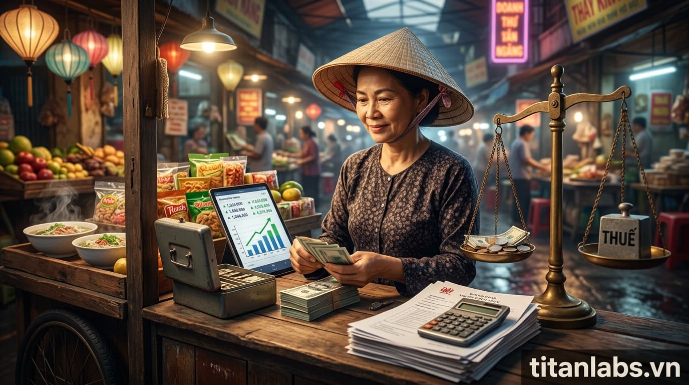 Nâng ngưỡng doanh thu miễn thuế cho hộ kinh doanh