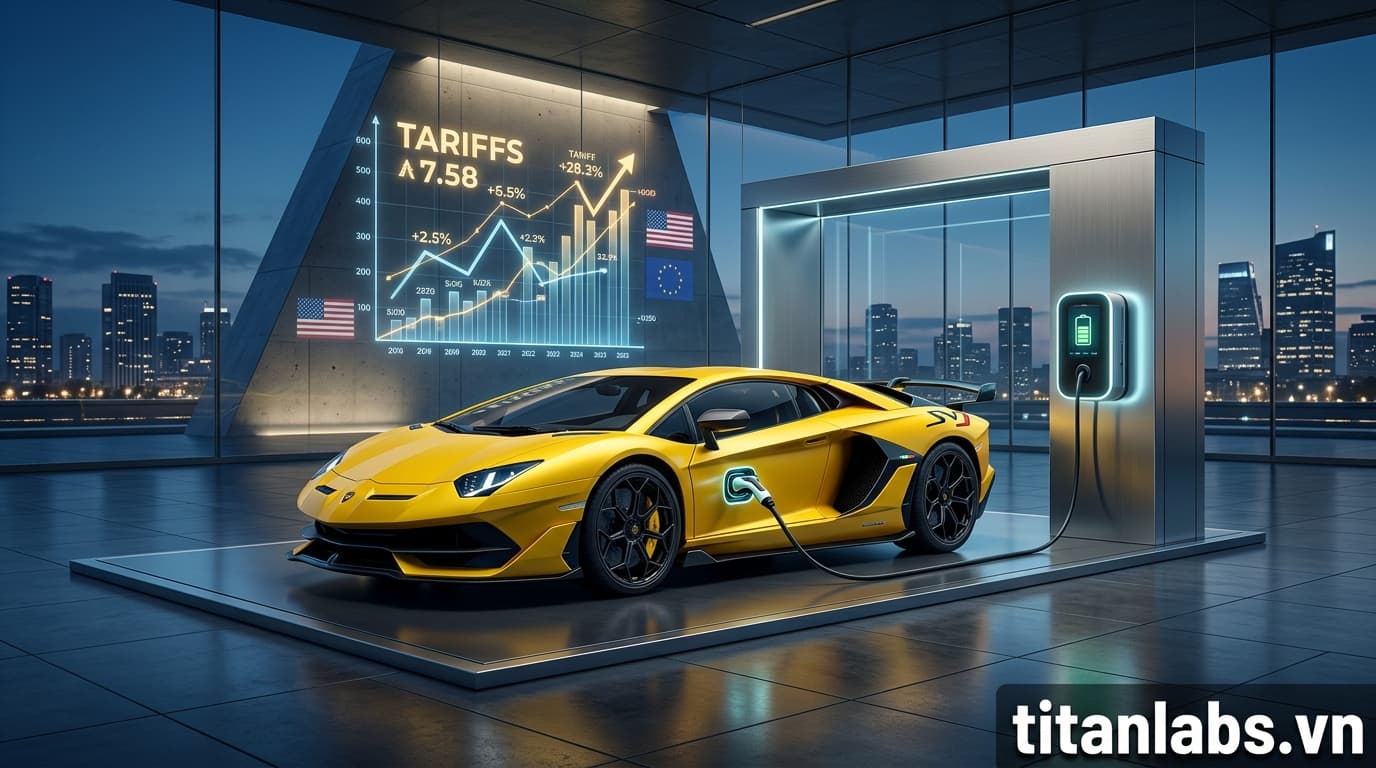 Lamborghini đối mặt thách thức từ thuế quan Mỹ và EV