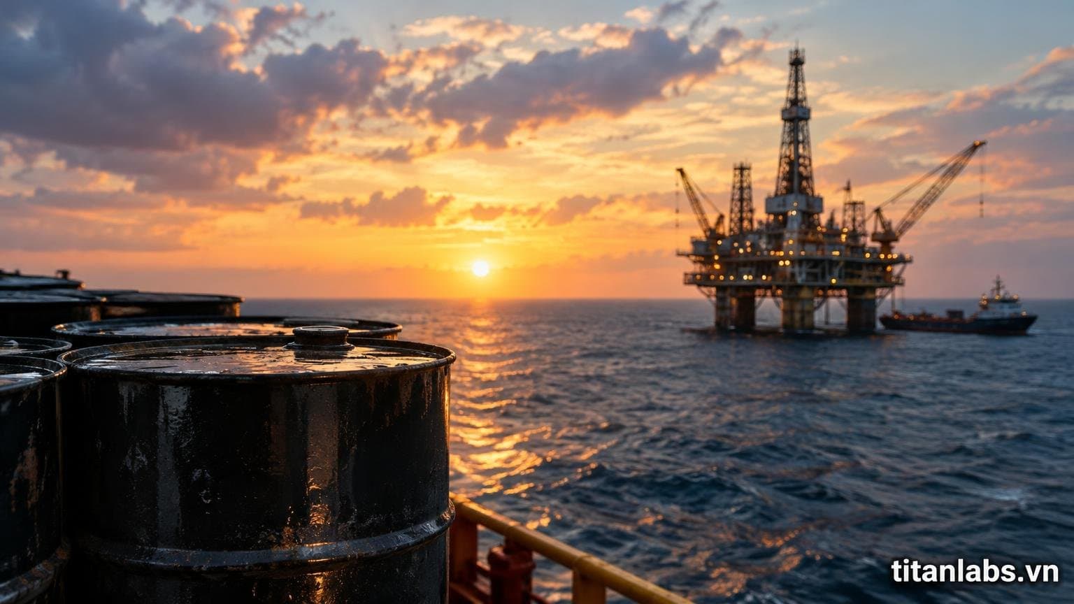 Giá dầu Brent vượt 110 USD/thùng vì rủi ro nguồn cung