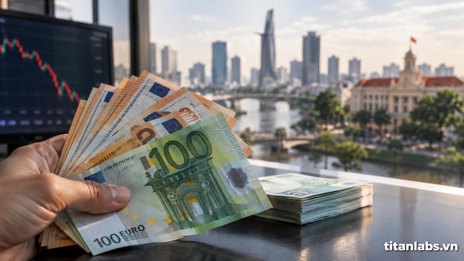 Giá euro xuống dưới 30.000 đồng, chạm đáy 1,5 năm