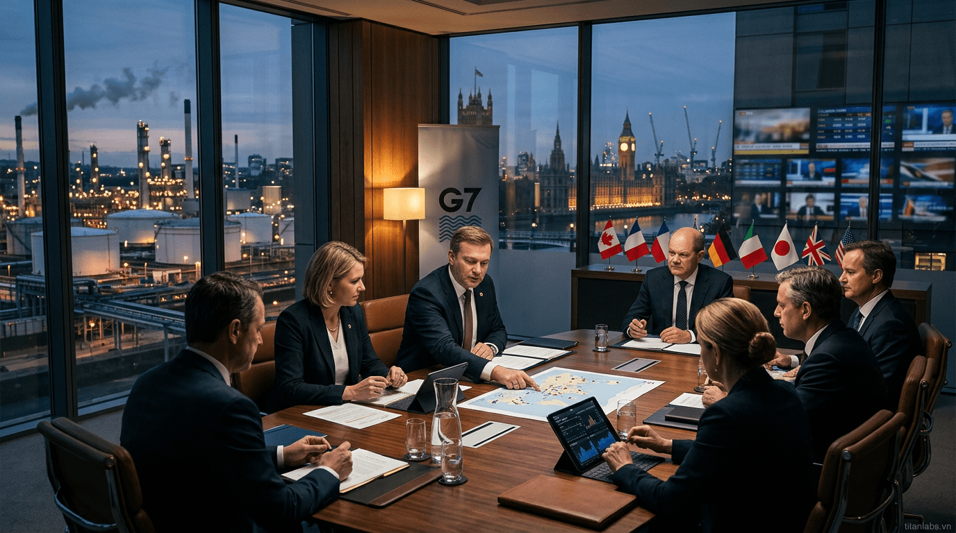 G7 bàn khả năng giải phóng dự trữ dầu khẩn cấp