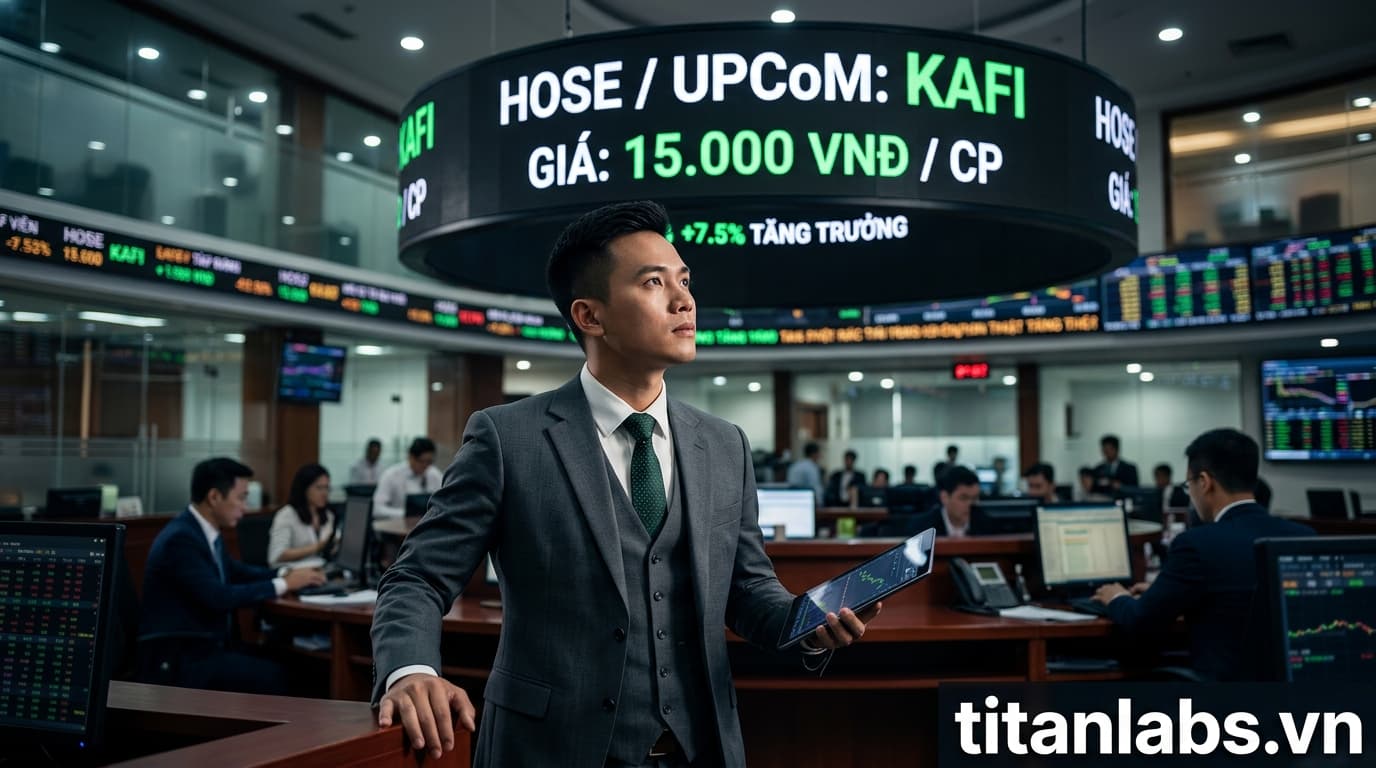 Chứng khoán Kafi lên UPCoM với giá 15.000 đồng/cp
