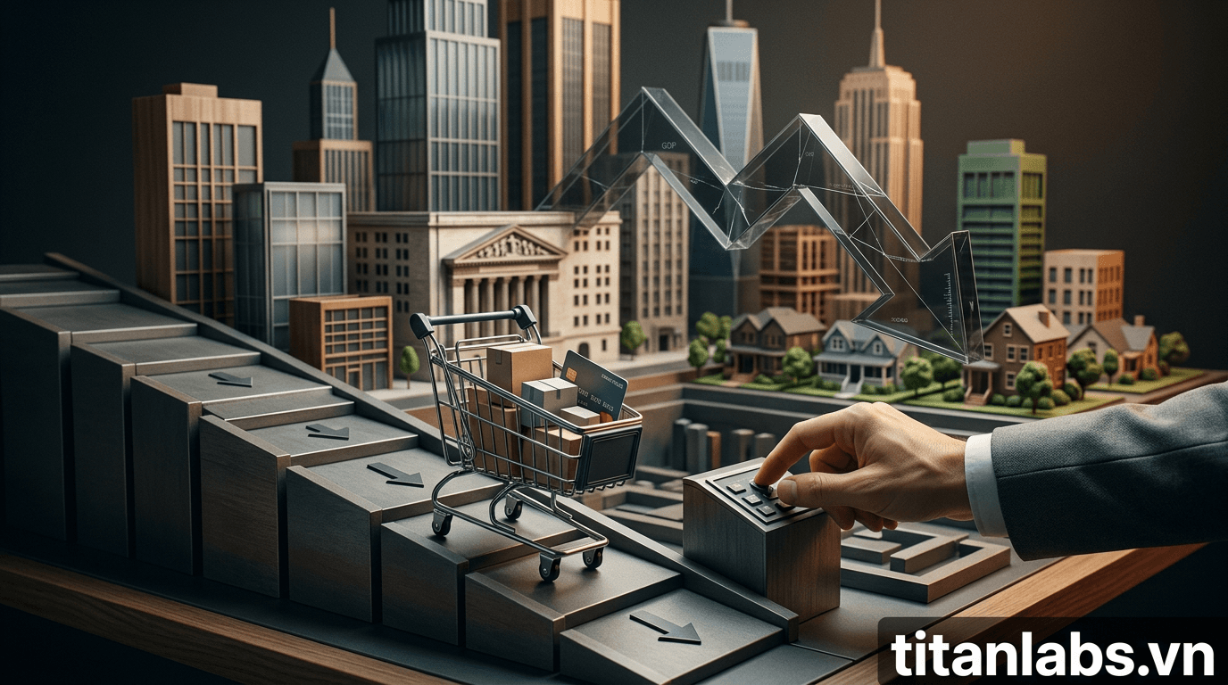 Chi tiêu tiêu dùng Mỹ chững lại, GDP đối mặt thách thức