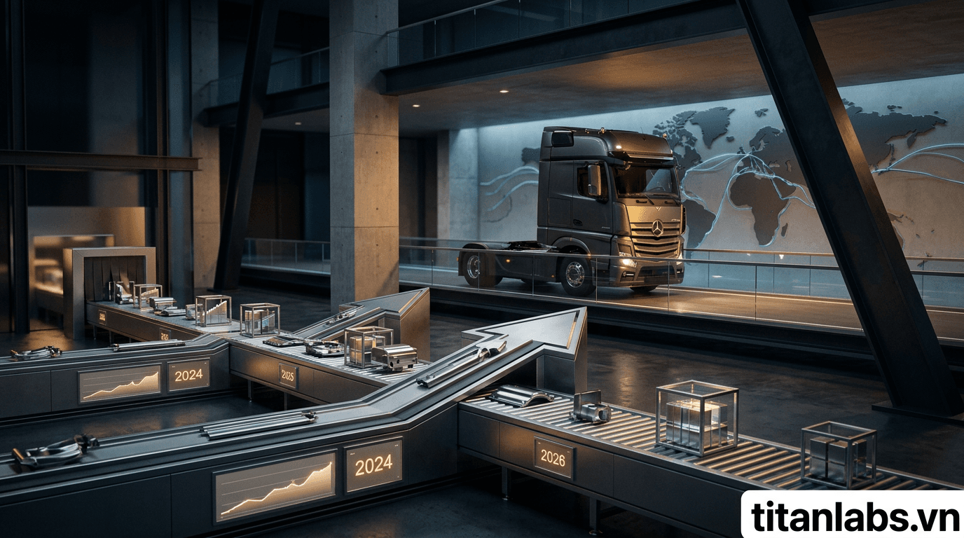 Daimler Truck dự kiến biên lợi nhuận ổn định đến 2026