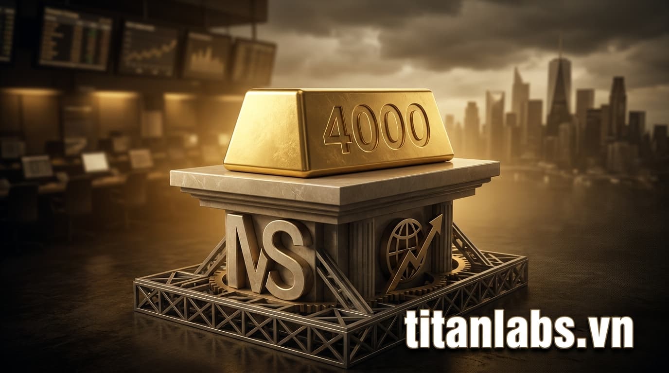 Morgan Stanley: 4.000 USD/ounce là sàn vững của giá vàng