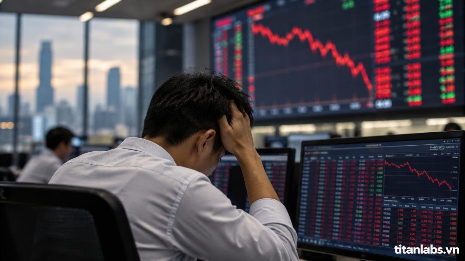 VN-Index mất gần 14 điểm trước áp lực bán tháo