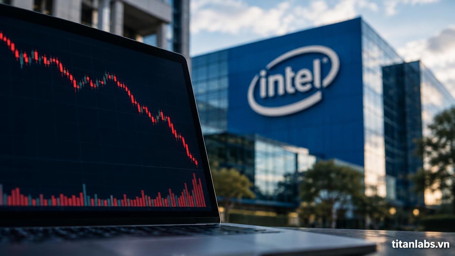Cổ phiếu Intel giảm 29% mạnh nhất 50 năm