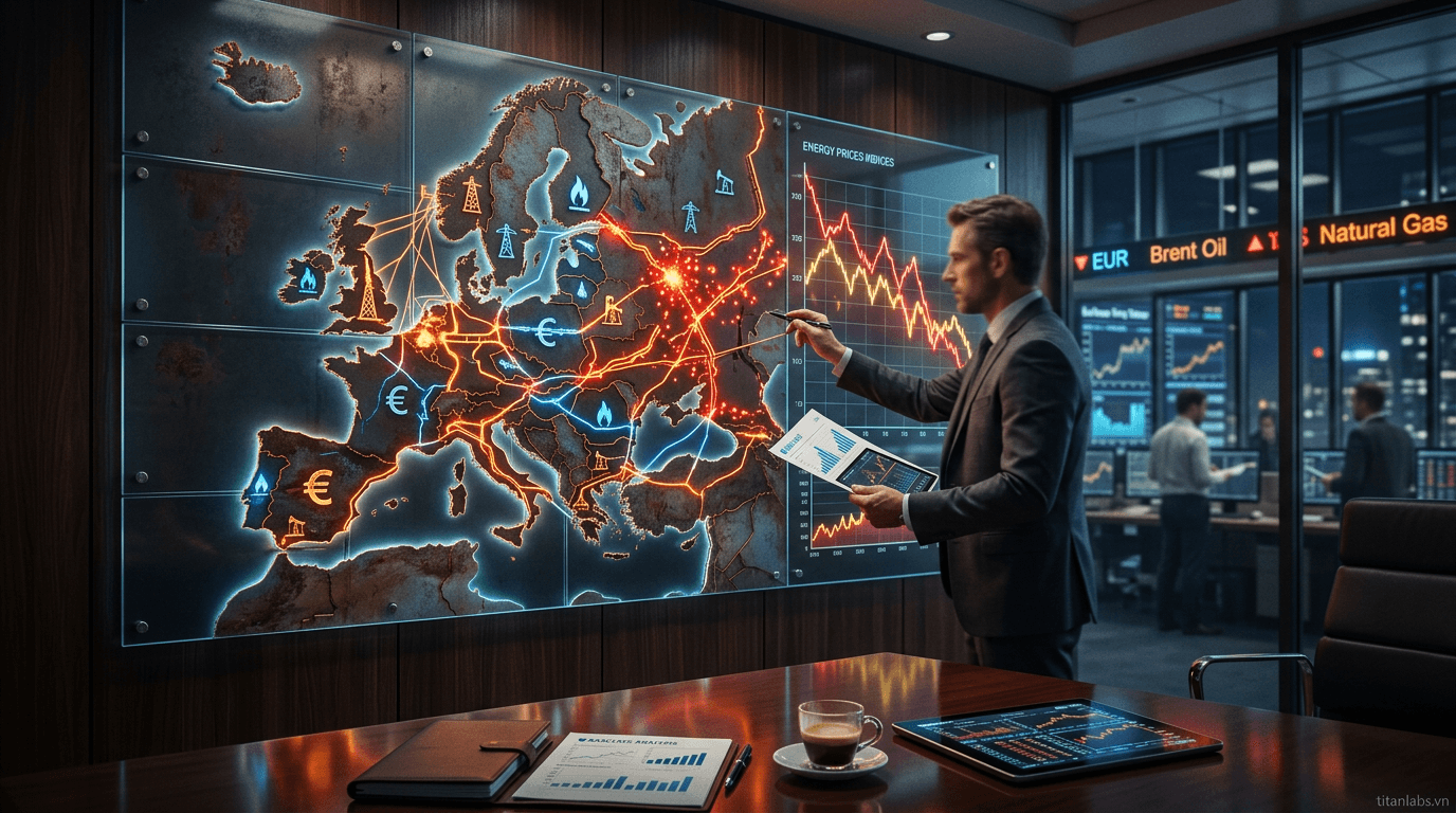 Eurozone đối mặt 'cú sốc năng lượng': Barclays phân tích rủi ro